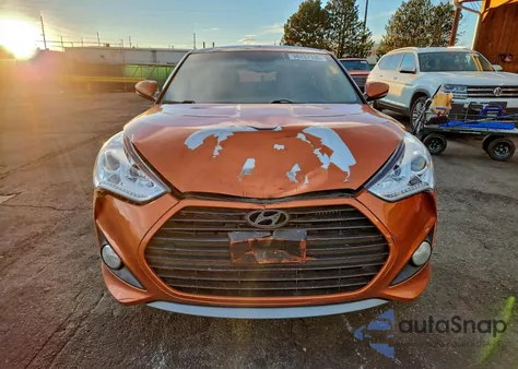 2015 Hyundai Veloster Turbo z USA, uszkodzony, nr VIN KMHTC6AE8FU233932